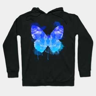 Butterfly watercolor Lagoon Hoodie